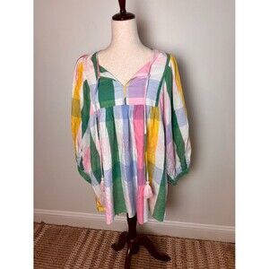Indigo Soul size L Boho Spring Mini Dress